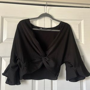 NWOT Zara Cropped Blouse